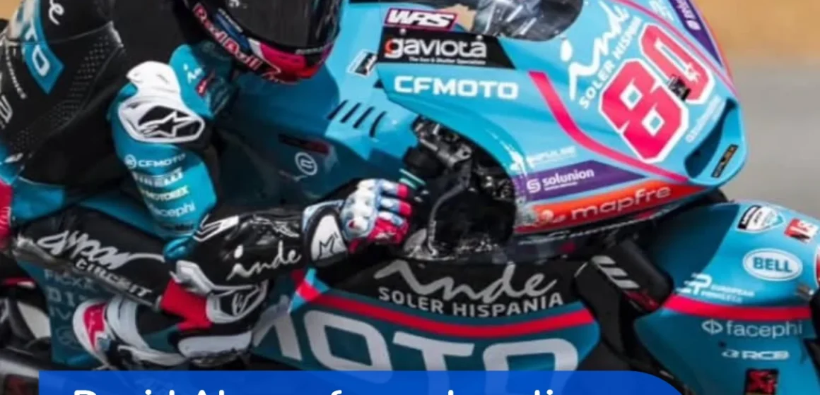 David Alonso fuera de peligro tras fuerte caída en el inicio de la temporada 2026 de Moto2